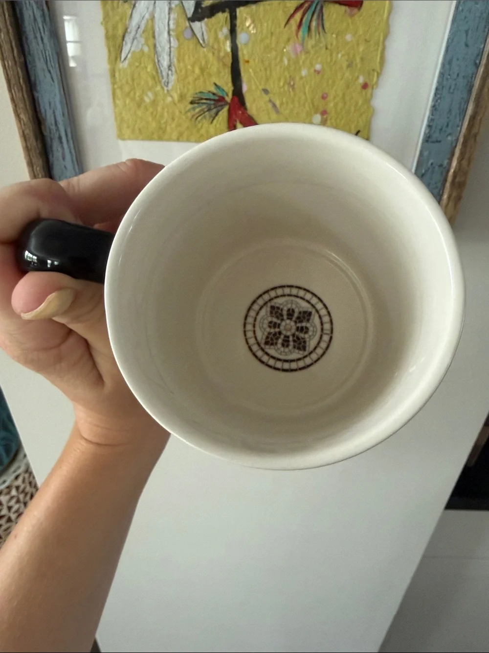 Anthropologie Margot Tile Monogram Mug Initial C